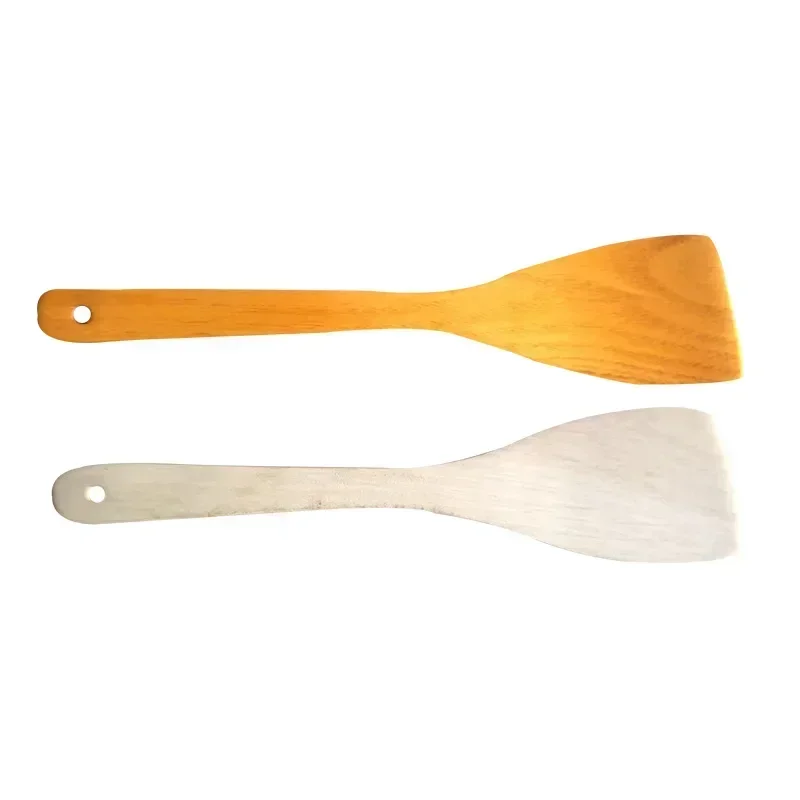 Non-stick Pot Wooden Shovel Environment-friendly PotShovels Wood Kitchenware Spoon pancake spatula Oblique Spatula Kitchen Supplies