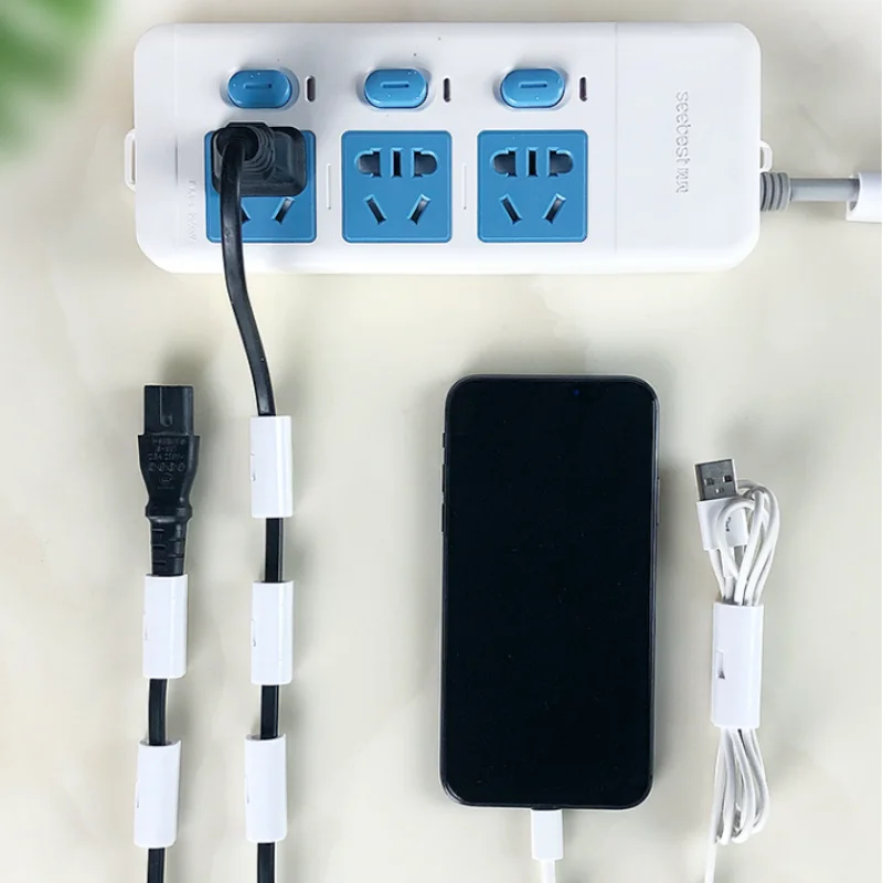 USB Cable Organizer Clips Wire Winder Holder Earphone Mouse Cord Clamp Protector Management Adhesive Hooks Desk Home Supplies cable organizer cable protector cable tie cable clip cable clamp