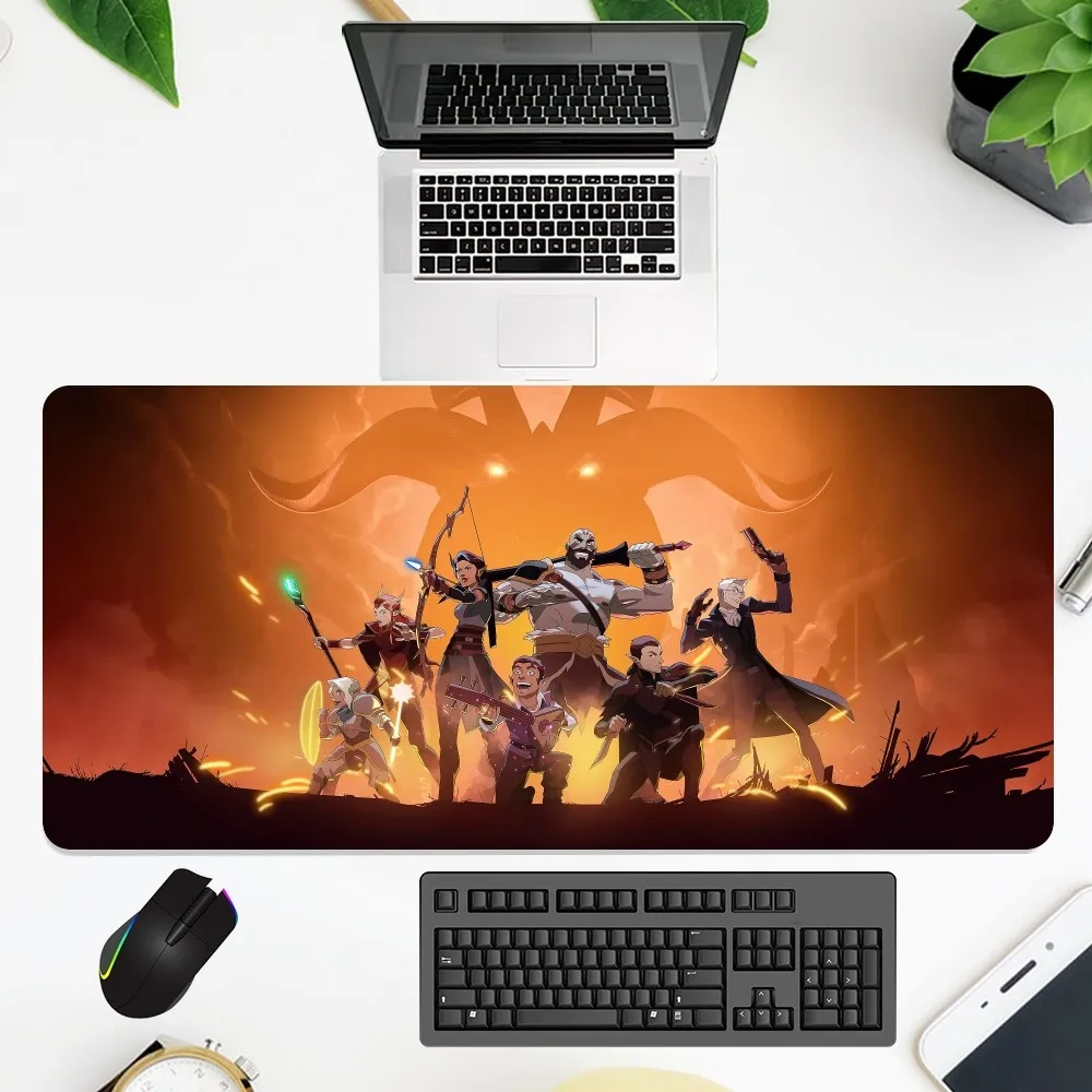 L-Legend Vox Machina Mouse Pad office Large Small Computer pc Keyboard Rubber Game Anti-Slip Mice Mat big 6