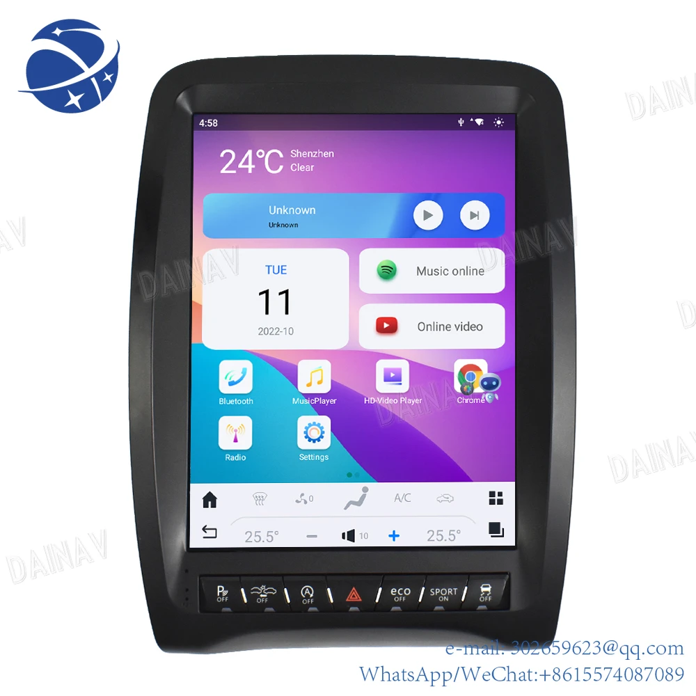 

Вертикальный Автомобильный GPS-навигатор Yyhc128G Android для Dodge Durango 2014 2015 2016, радио-магнитофон, мультимедийный плеер
