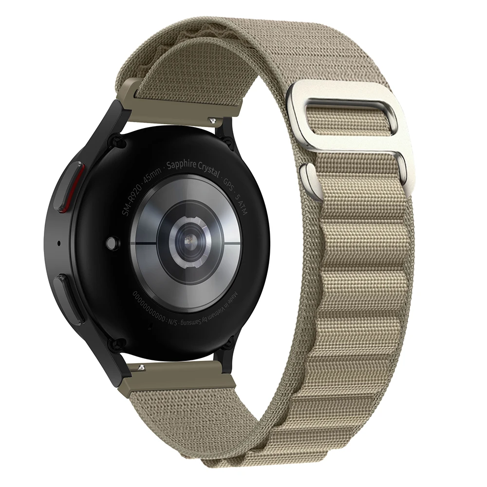 Versatile 22mm Nylon Loop Strap for Smartwatch Sport Wristband Replacement