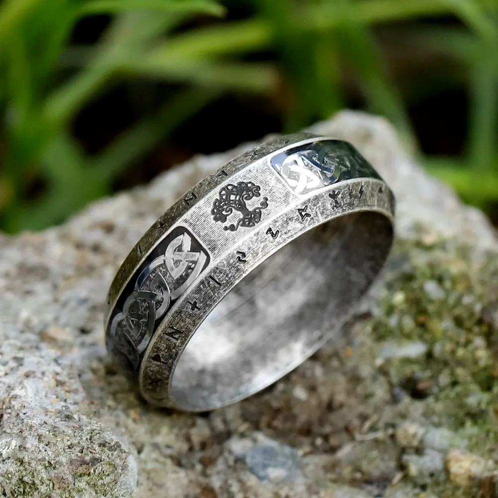 Anel Viking Nórdico em Aço Inoxidável: Presente Simbólico e Exclusivo - Imagem 2