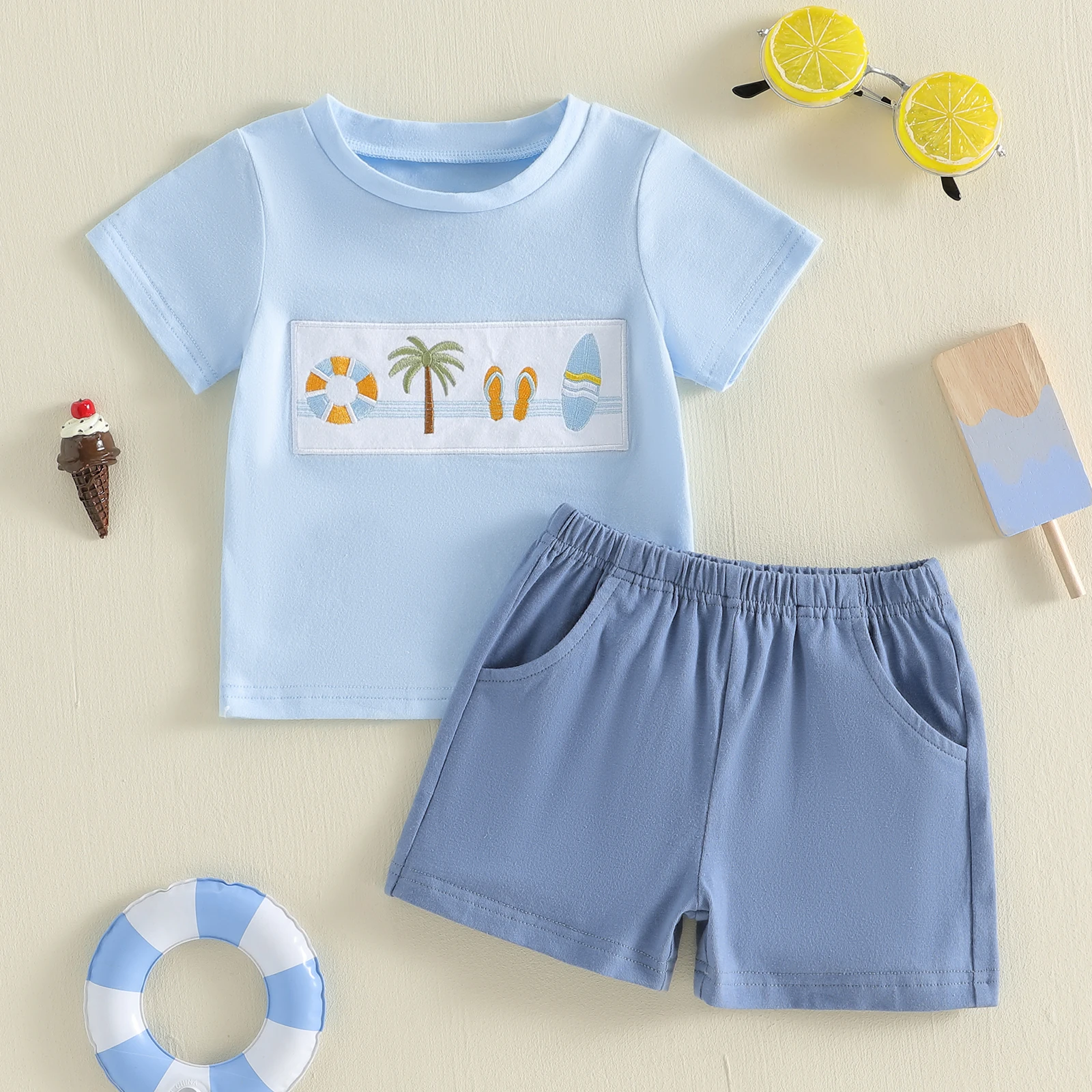 Boys Coconut Tree Outfit Set 2