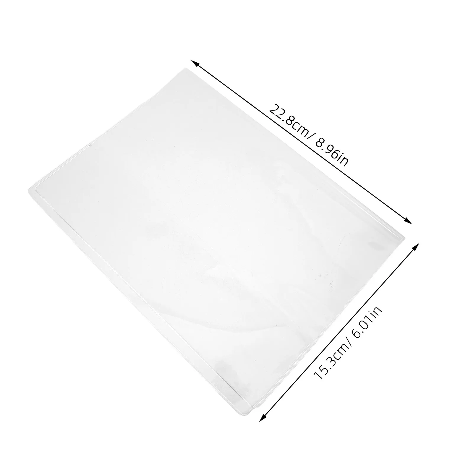 12Pcs 투명 노트북 커버 투명 방수 PVC 젤리 플래너 프로텍터 안티 슬립 플라스틱 보호 책 커버 A6 학생