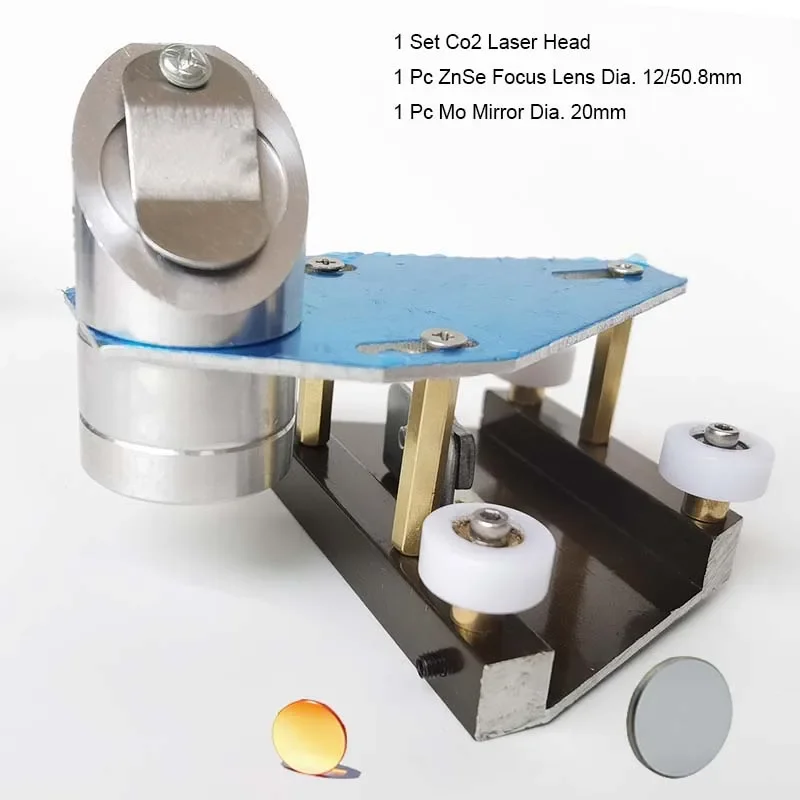 40W Co2 Laser Head Set + Carrello + 2 Pezzi Supporto Per Specchio Per Shenhui 3020 3040 4060 K40 Co2 Macchina Da Taglio Per Incisione Laser Cutter