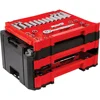 All in One Mechanics Set Tool Set 1/4 in 3/8 in And 1/2 in Drive 230 Piece One Handed Locking Dial 72-tooth Ratchet 5
