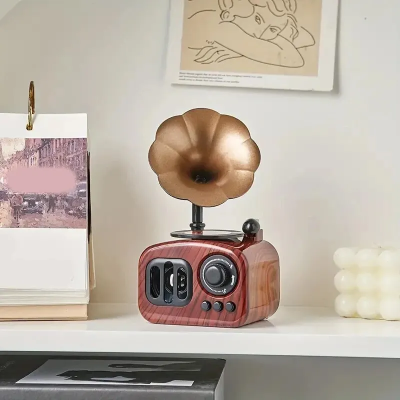 Vintage Gramophone Music Box Home Decoration Photography Props Indoor Artwork Holiday Gift carousel music box music box