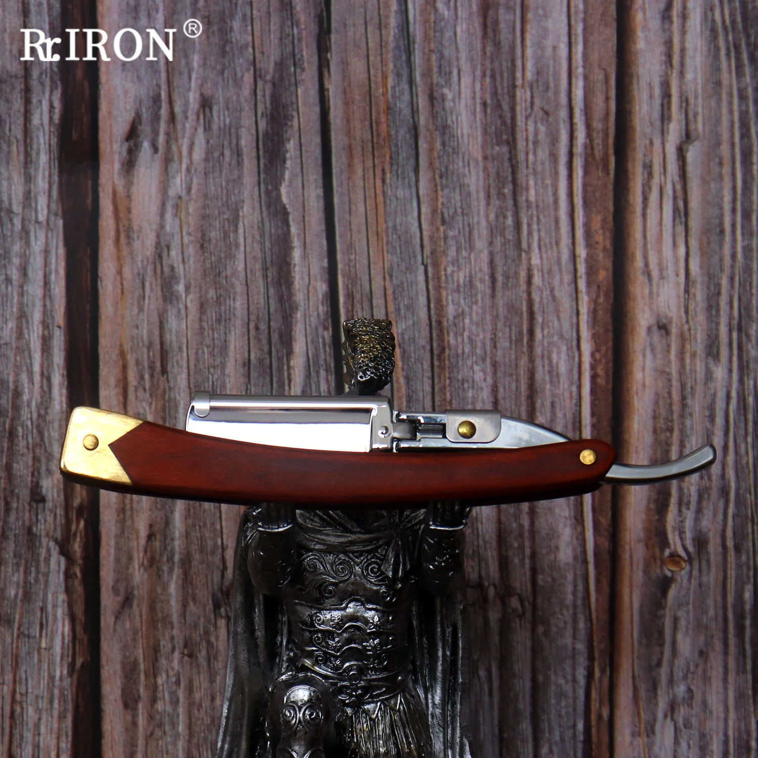 RIRON Straight Shaving Razors For Men Natural Rosewood Razor Handle Facial  Beard Cleaning Depilation Shavers - AliExpress