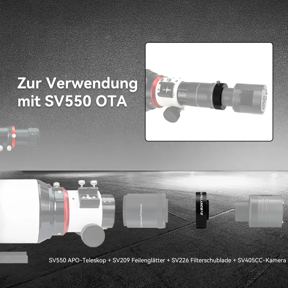 Svbony SV226 Filterschublade, integriertes Formteil, Nti-Lichtleckendes Design mit Halter für filtermontierte Deep-Sky-Fotografie – Detail 16