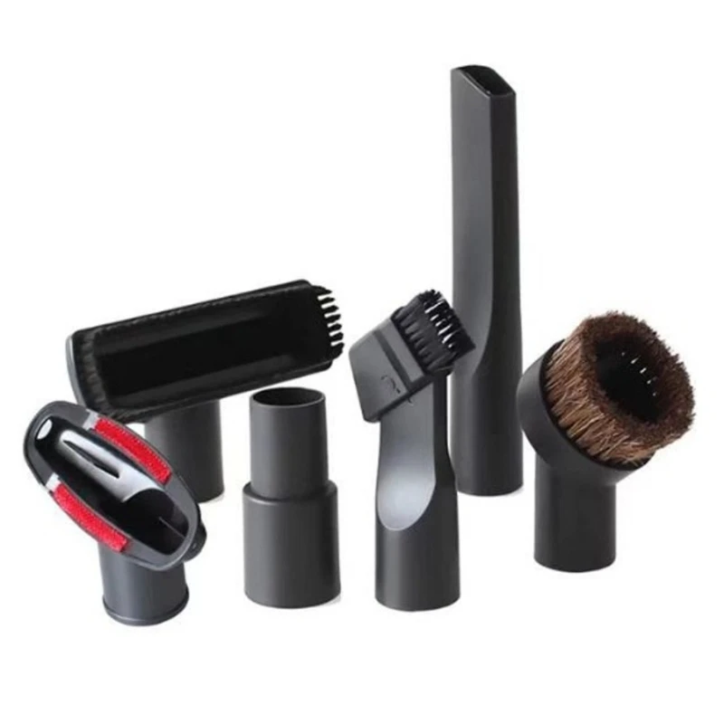 

6Pieces Vacuums Brush Nozzle Crevice Tool Include PP Brush Flat Suction Nozzle