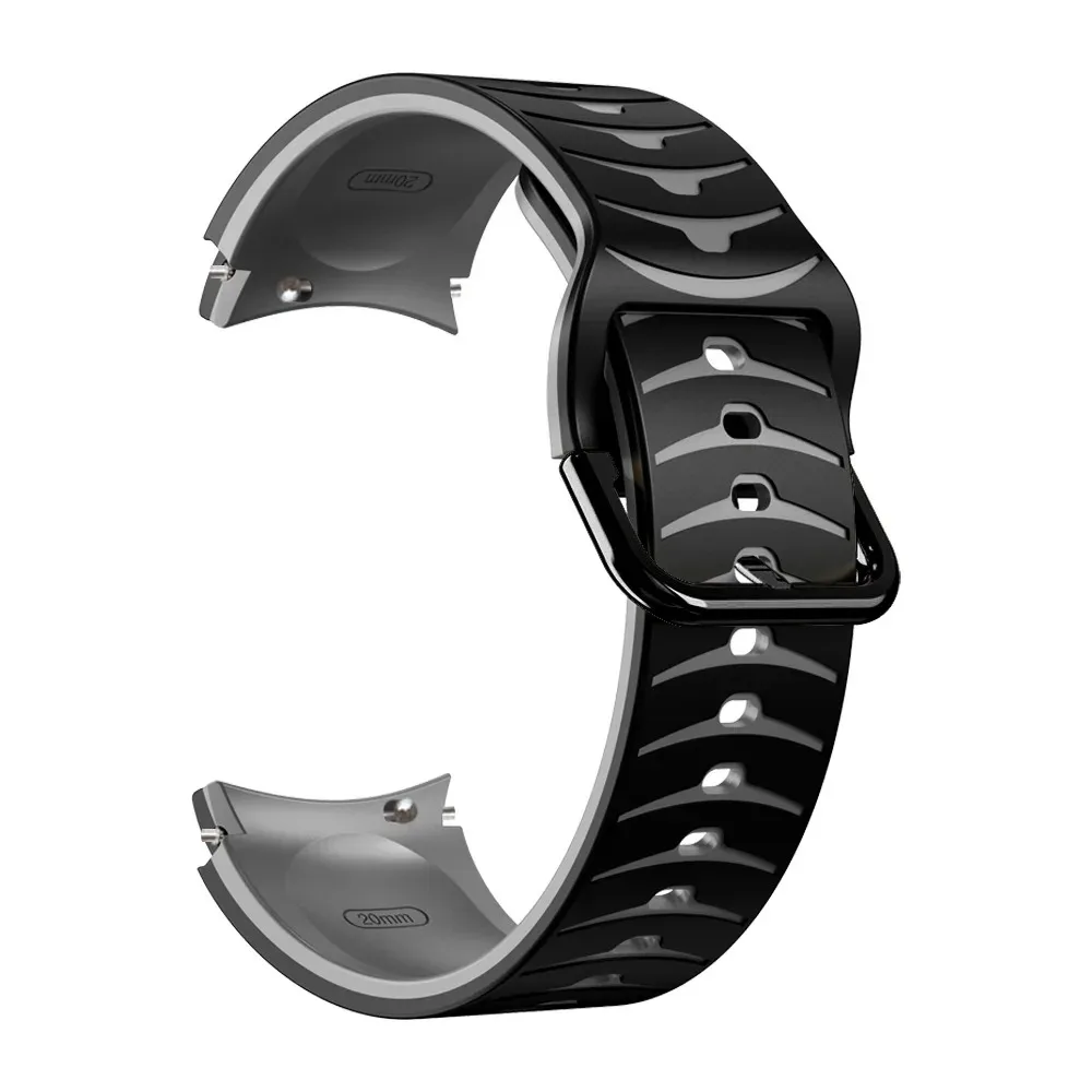 Two-Color No Gap Sports Silicone Strap – Comfortable Fit for Smartwatches