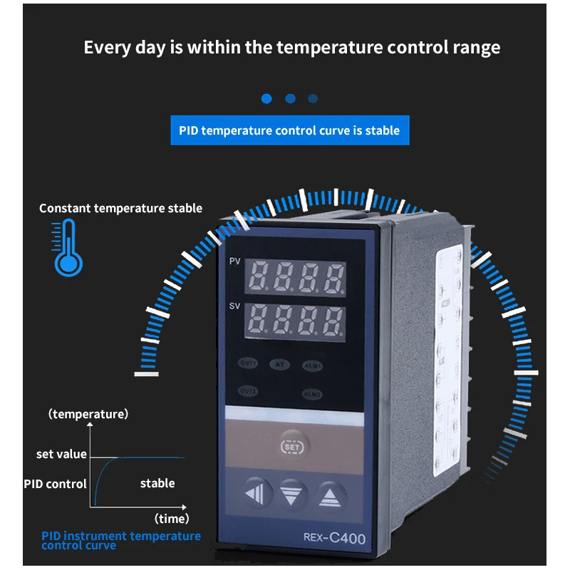 REX-C700 Digital Multy Input PID SSR or Relay Output 72x72 Thermostat Temperature Controller for Oven