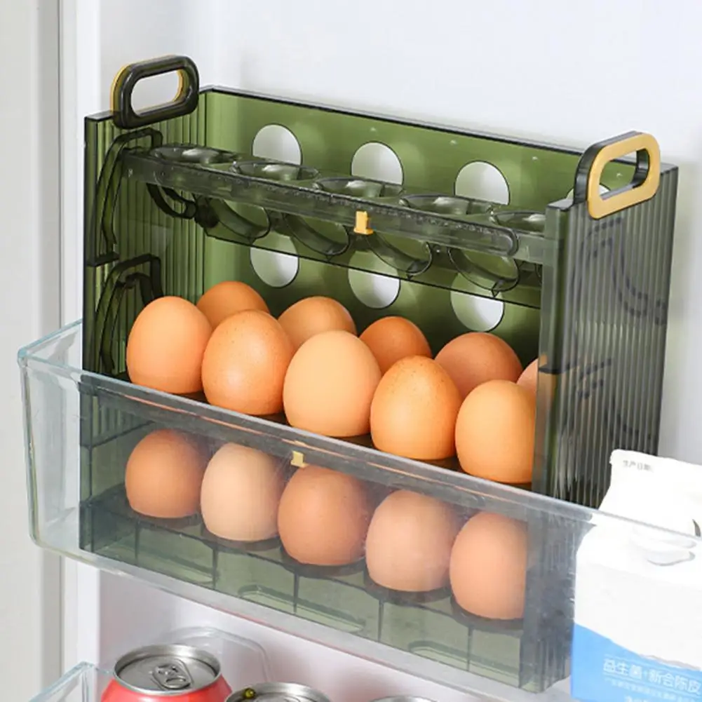 

Storage Capacity Storage Large Lightweight Egg Box Egg Shelf Clear Egg Display Stand Rack Refrigerator Convenient
