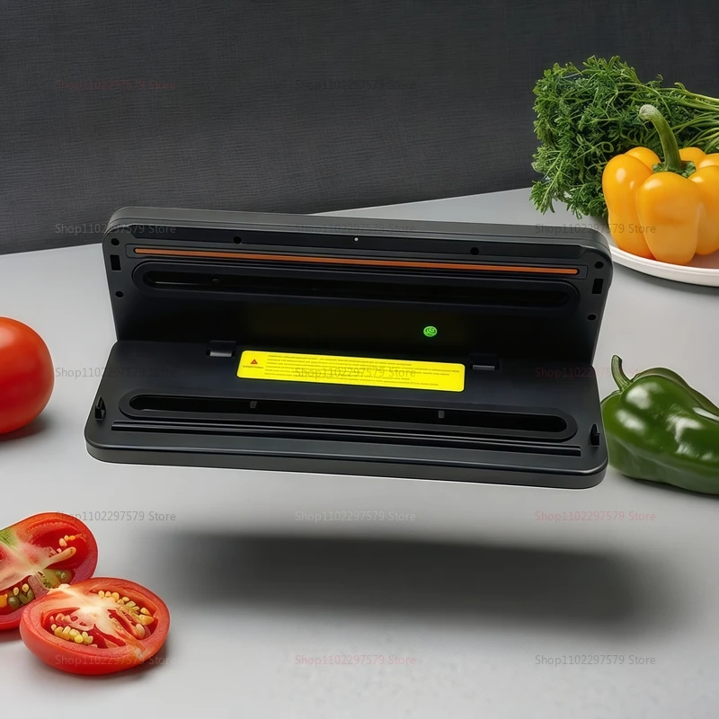 Electric Vacuum Sealer with Built-in Cutter for Food Preservation Sealing Machine Kitchen Dry/Wet Food Packaging Machine