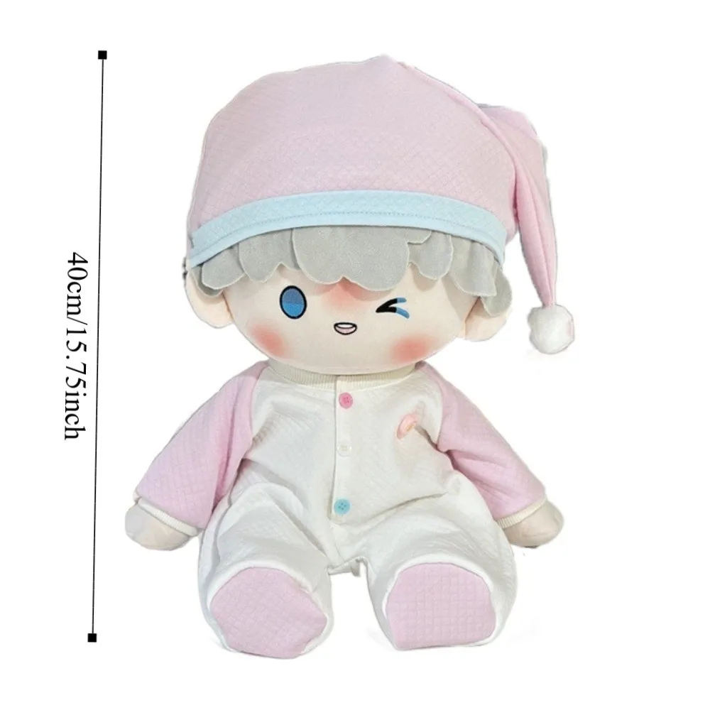 Jumpsuit 40cm Cotton Doll Clothes Sitting Posture Replacement Plush Doll Clothes Clown Hat Cartoon No Attribute Doll Clothes