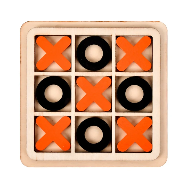 

Three consecutive tic-tac-toe XO chess t casual game board game stall wooden parent-child toys