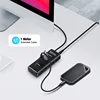 RSHTECH USB Hub Aluminum 4/7 Ports USB 3.1/3.2 Gen2 Hub 10Gbps USB Splitter with Individual on/Off Switches for Mackbook Laptop 3
