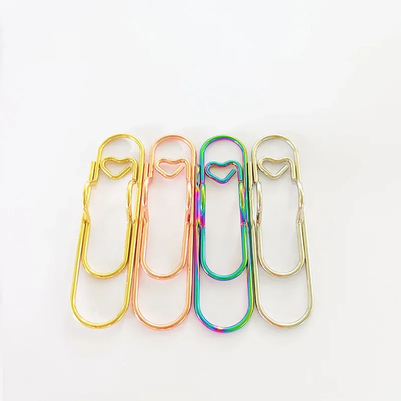 펜꽂이 바인더 클립이 있는 다기능 금속 종이 클립, 학교 사무실 학습 용품, 문구, 1 개