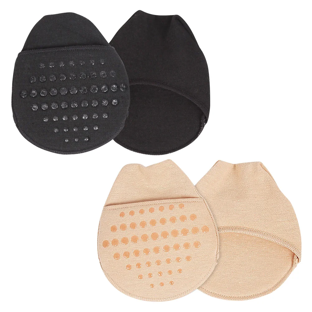 

2 Pair Forefoot Pad Half Socks Women's Summer Tops Protector Silicone Woman Low Cut