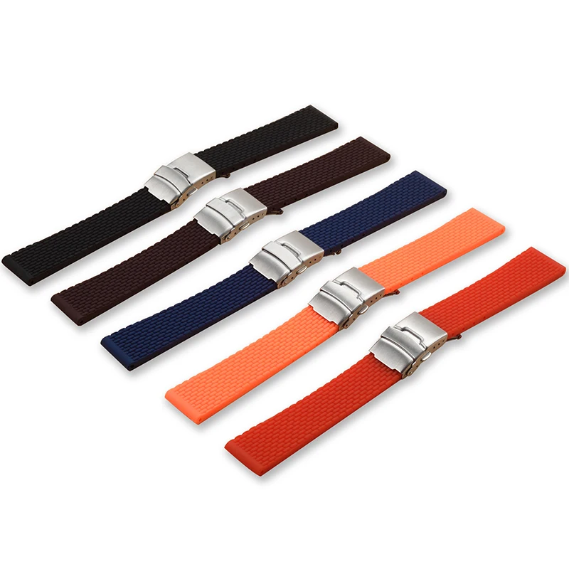Universal Waterproof Silicone Watch Band - Sporty Rubber Bracelet