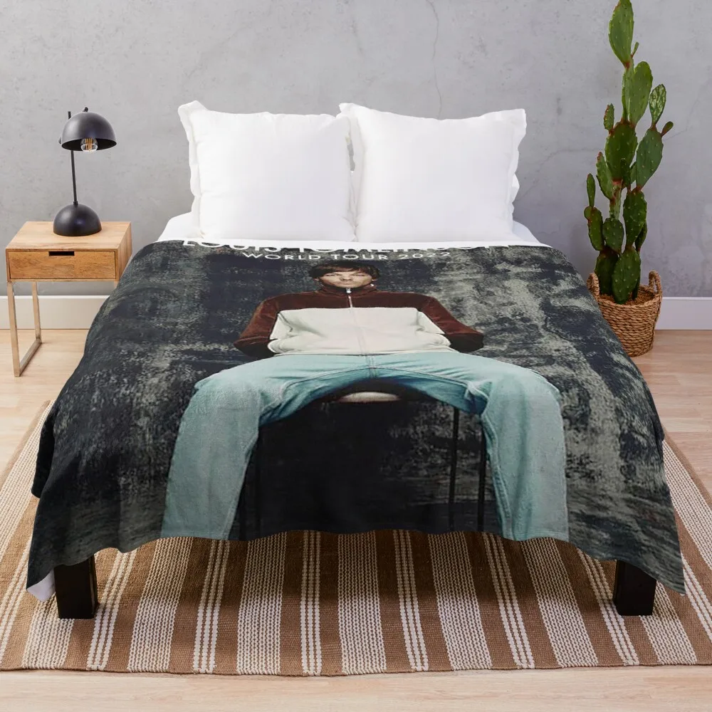 

New World Louis Walls American Tour 2021 Throw Blanket Flannel Large Knit Plaid