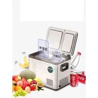Compresseur de Glace pour Voiture, Double Porte, Cloison Indispensable, Contrôle de la Température des Touristes, Congélateur 1