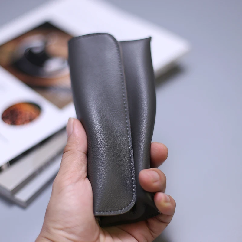 Handcrafted Genuine Leather Eyewear Pouch - Elegant Sunglasses & Glasses Storage Case