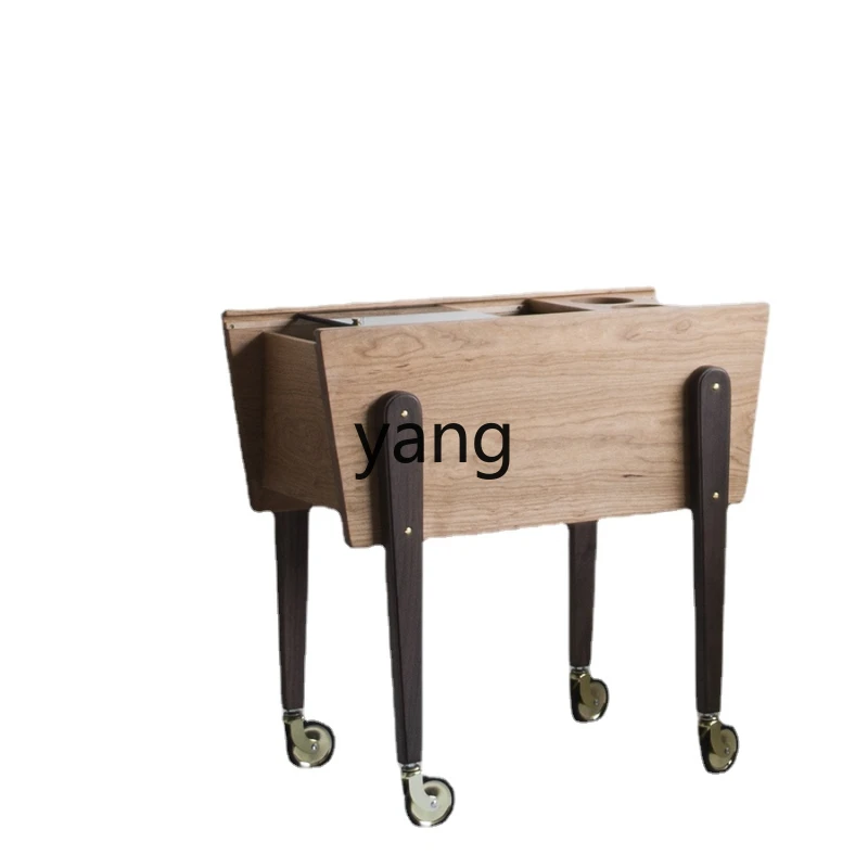 

CX High-Leg Storage Cart Sideboard Cabinet Mobile Side Table Storage Collection Cabinet Golden Wheels