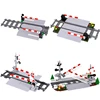 MOC City Train Building Block Train Track Corridor Elevating Rod Pedestrian Crossing Assembly Children's Toy Birthday Gift 1