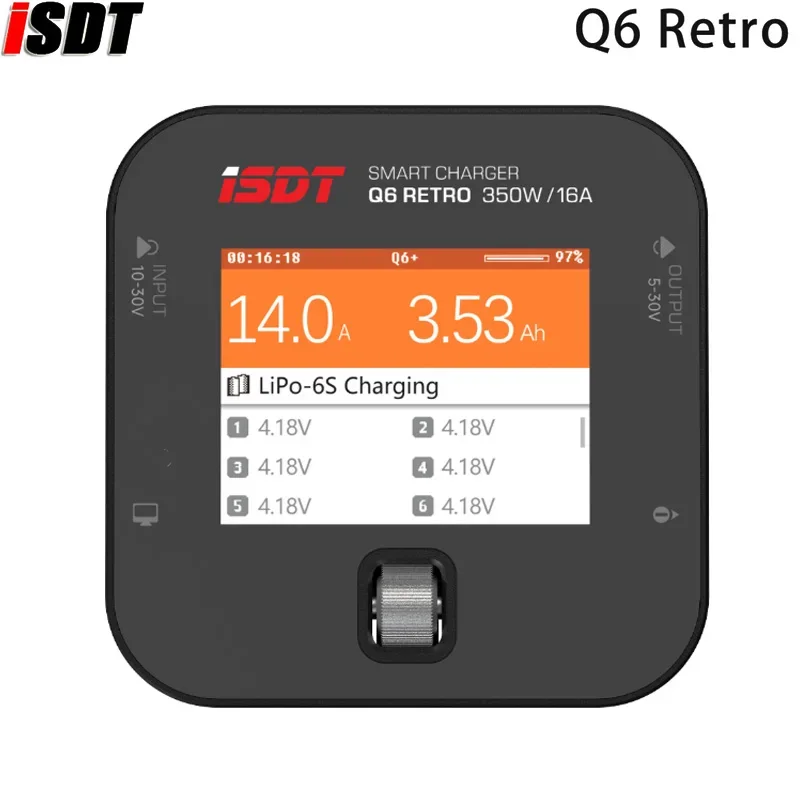 Chargeur intelligent LiPo 350W 16A 1-6S pour drone
