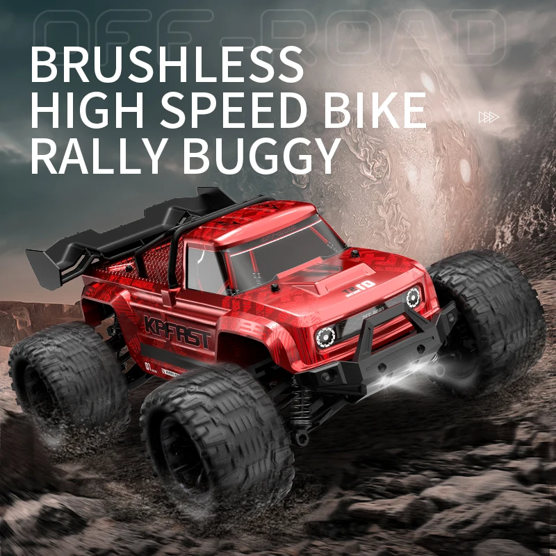 KF18 70KM/H or 55KM/H high speed brushless motor remote control toy car 1:14 with lights toy car 2.4Hz 4×4 4WD children's toys 2