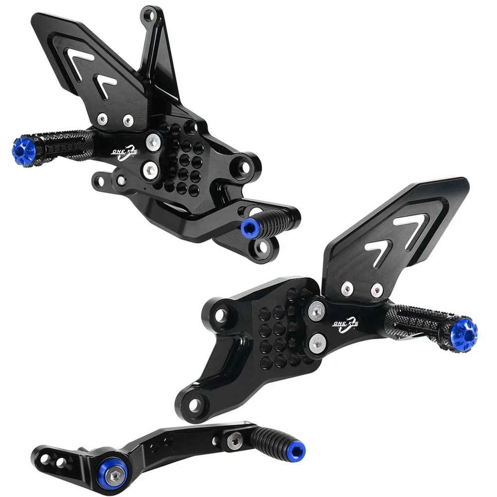 Repose-pieds Passager Moto Pour Yamaha YZF-R7 2022-2024 - En Aluminium Noir Mat - Accessoire De Rechange Universel