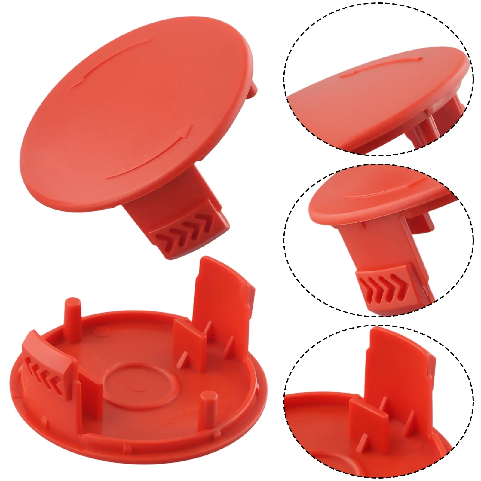 

Длительный срок службы, Высококачественная шпуля для двора, сада, сменная крышка шпули, 2 шт. аксессуаров, запчасти для триммера