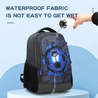 AOK Factory Price New Book Bag Football Boys Backpack With Pen Bag School Bag For Kids Primary Students Backpacks Large Capacity 2