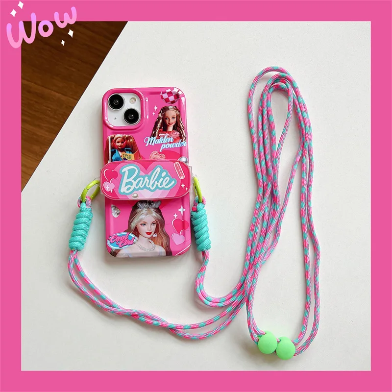 Kawaii Barbie Love Bow Phone Case For Iphone 11 12 13 14 Pro Max Anime –  Scarlett Milan