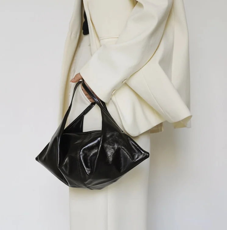 Borsa a tracolla donna in vera pelle con manico a corno_voghion.com