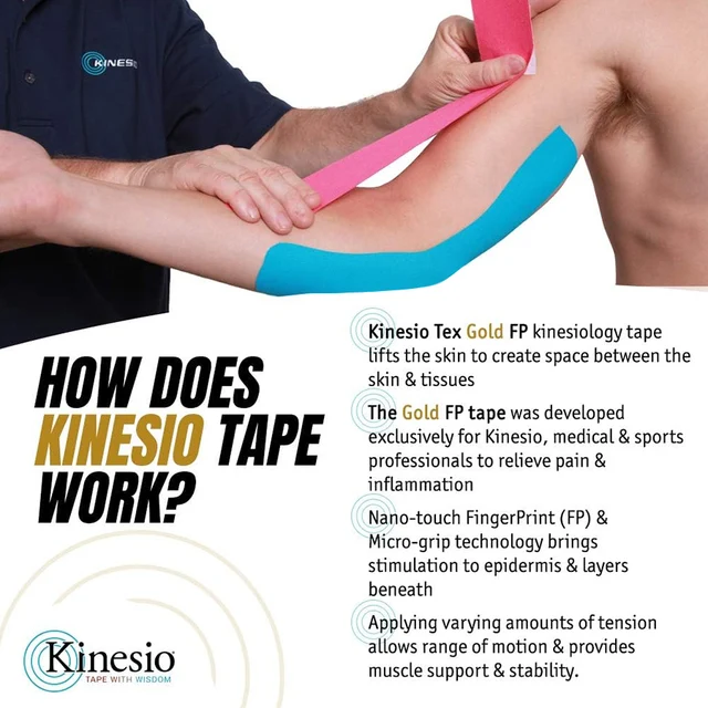 5M Kinesiology Tape Athletic Elastoplast Sport Muscle Patch Recovery Strapping Gym Waterproof Muscle Strain ​Injury Ease Bandage 3
