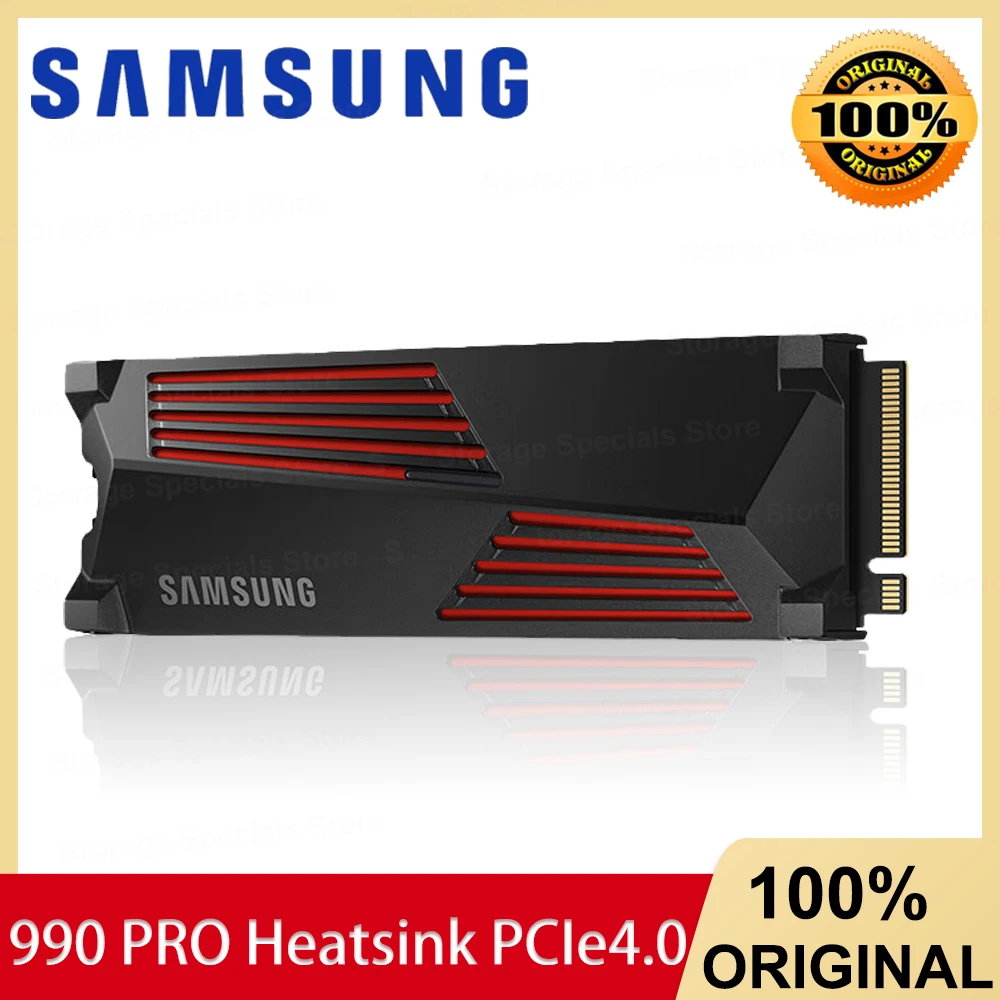 SAMSUNG 990Pro with Heatsink 1TB 2TB 4TB NVMe SSD PCIe 4.0 M