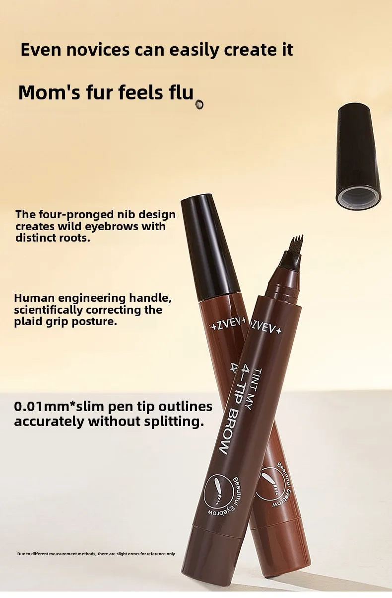Description Picture 6 of itemEyebrow pencil tattoo pen cosmetics long-lasting liquid eyebrow pencil oblique head eyebrow pencil for girls