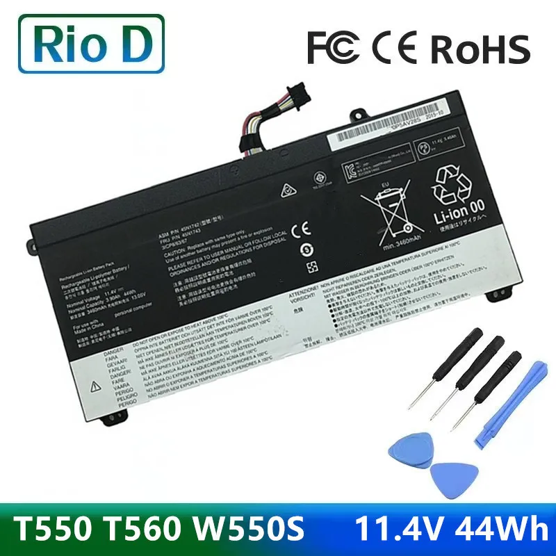 45N1742 - Batería Para Portátil Compatible Con Lenovo ThinkPad T550 T550s T560 W550 W550s P50s Series Notebook 45n1740 45n1741 45n1743 Sb10k12721 - Foto 7