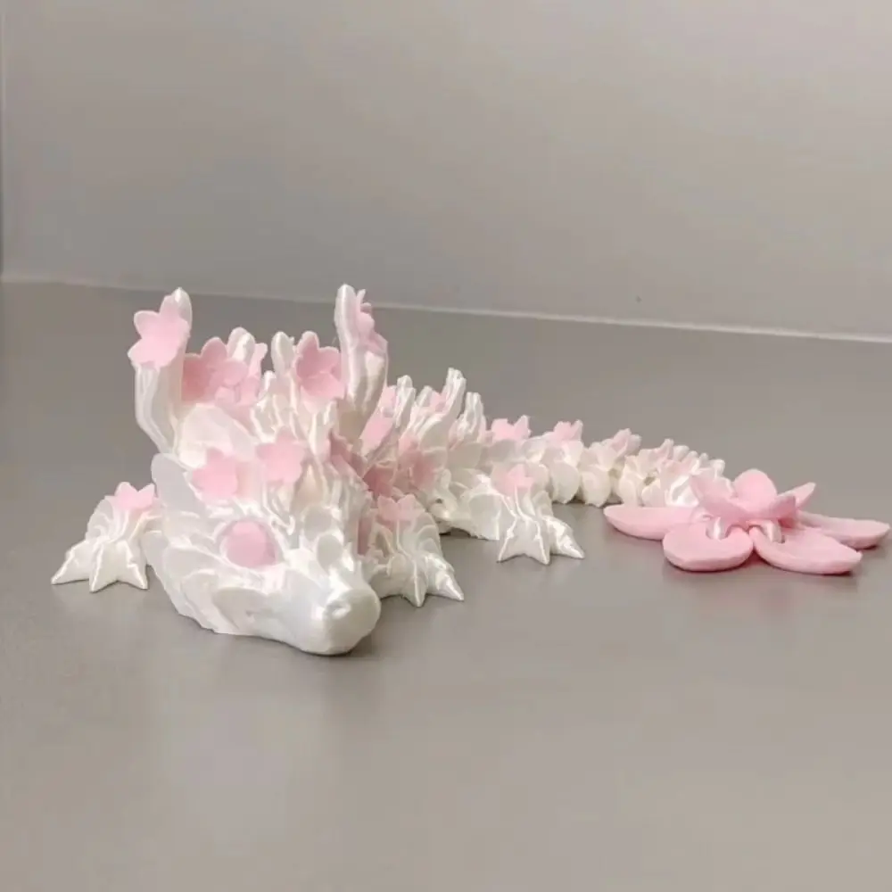 Simulated Eye 3D Printed Dragon Sakura Dragon Rotatable 3D Printed Diceratops Dragon Flexible Laser 3D Articulated Dragon Toys