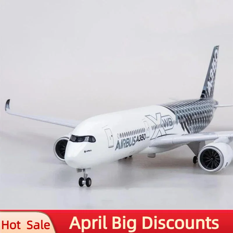 

Scale Airplane Airbus A350 Prototype 47CM 1/142 XWB Airline Plane Model W Light Wheel Diecast Plastic Resin Plane For Collection