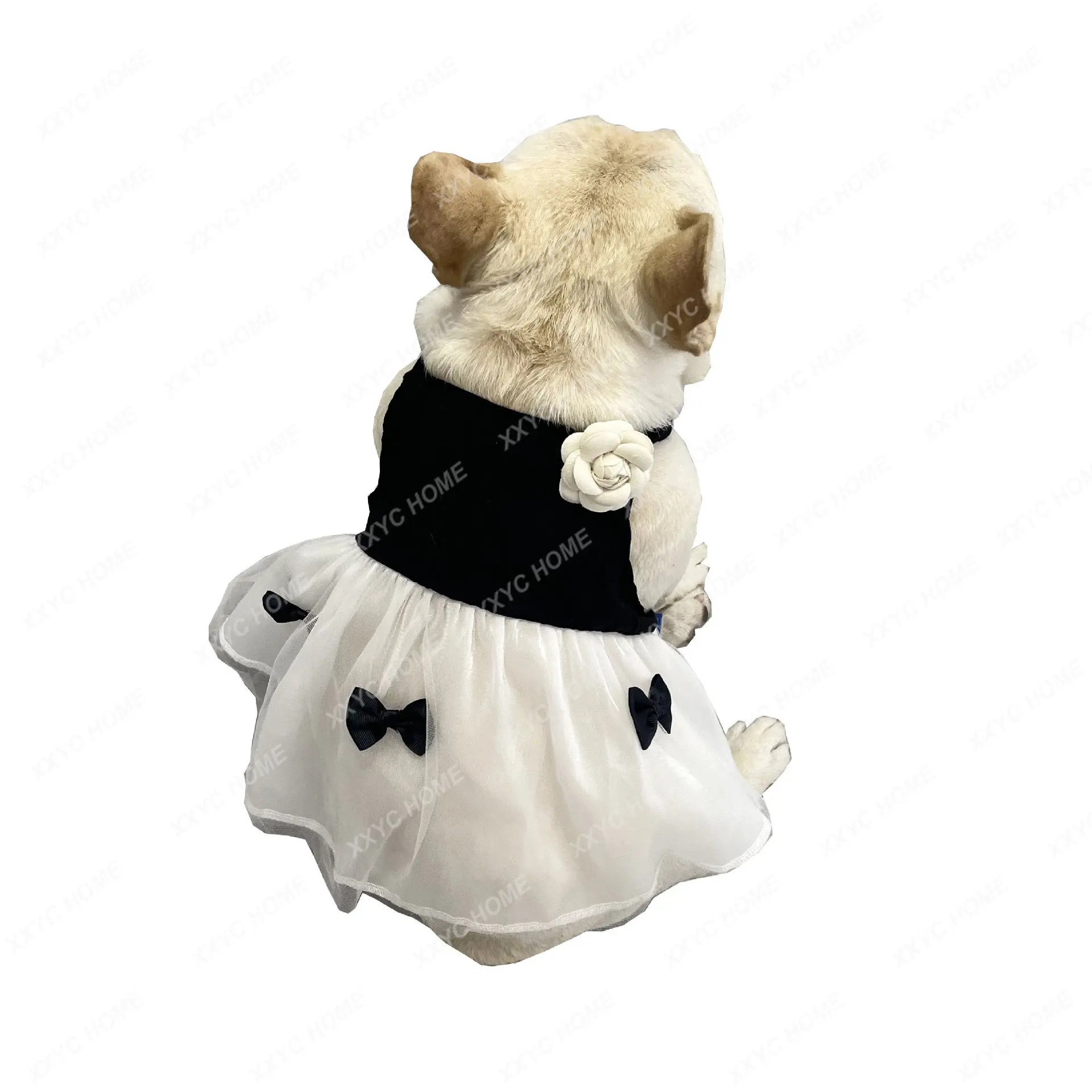 

Princess Dress Summer Pet Puppy Suspender Gauze Dress Pug Fat Dog Shiba Inu West Highland Small Skirt