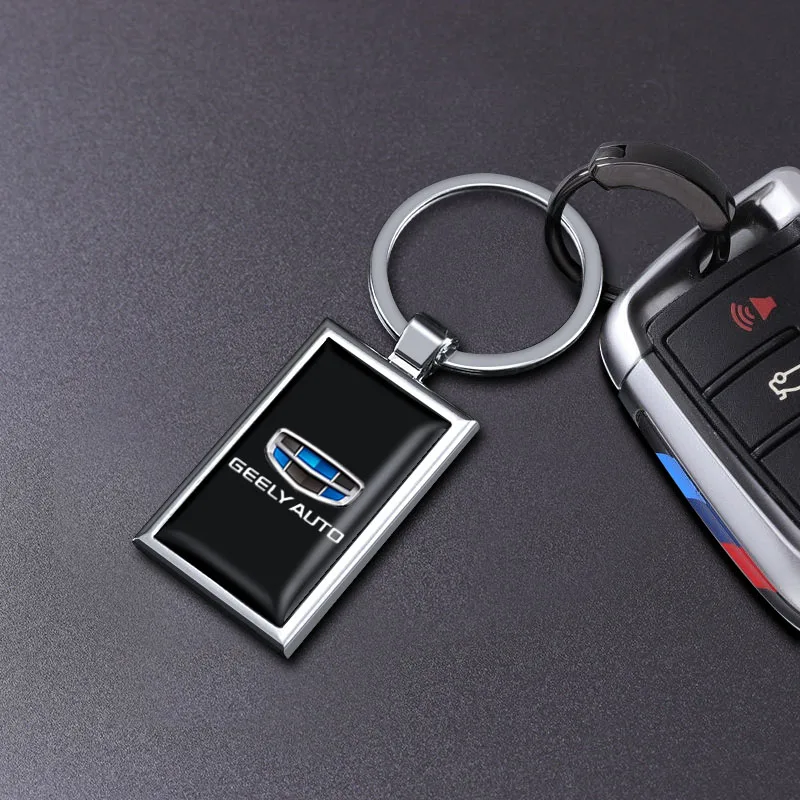Portachiavi Per Auto In Lega Metallica Accessori Per La Decorazione Del Logo Automatico Per Geely Emgrand X7 Ec7 Ec8 Atlas Boyue Ck2 Gc6 Parti Lc Ck P