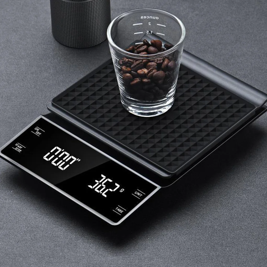 3kg/0.1g Led Screen Digital Accurate Coffee Scale Touch Screen Tea