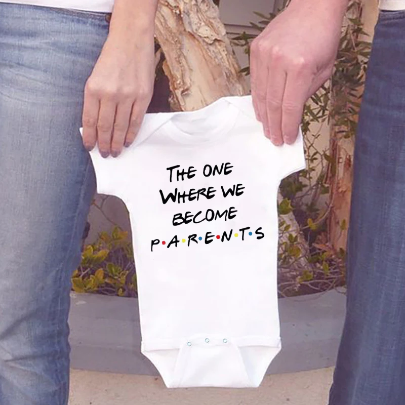 Pregnancy Announcement Friends Newborn Bodysuit Baby Infant