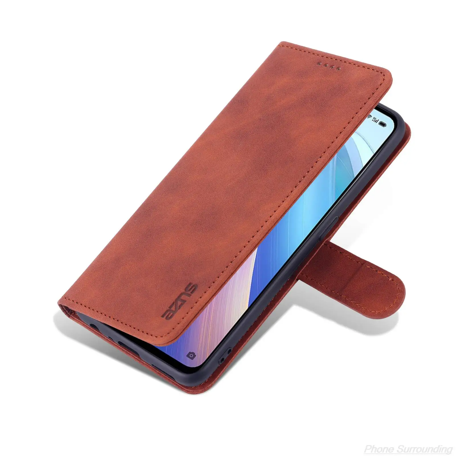 Premium PU Leather Flip Card Holder Wallet Case - Elegant Holster Phone Cover