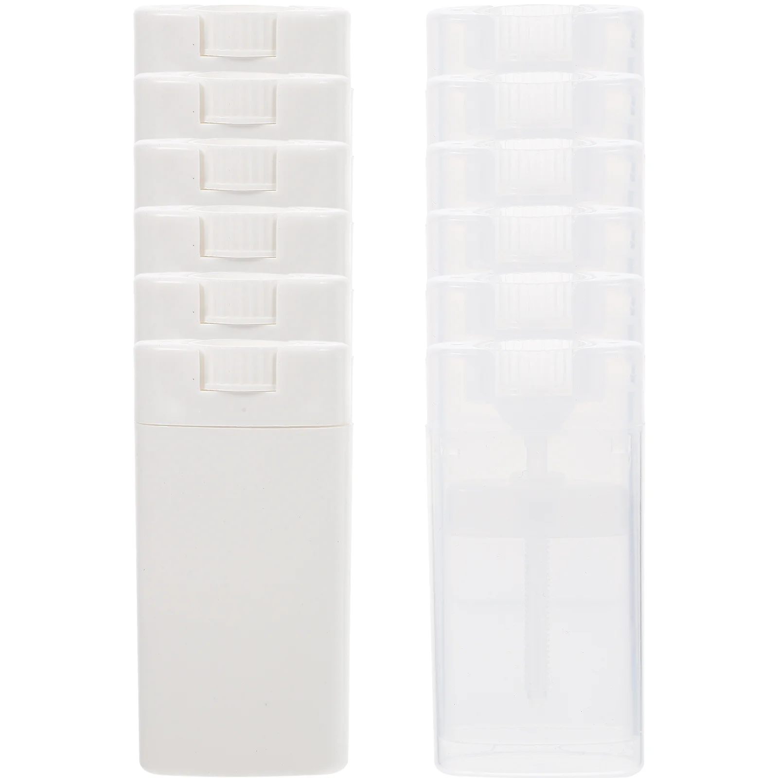 

12 Pcs Deodorant Cream Bottle Refillable Bottles Paste Body Empty Plastic Containers Oil Seed