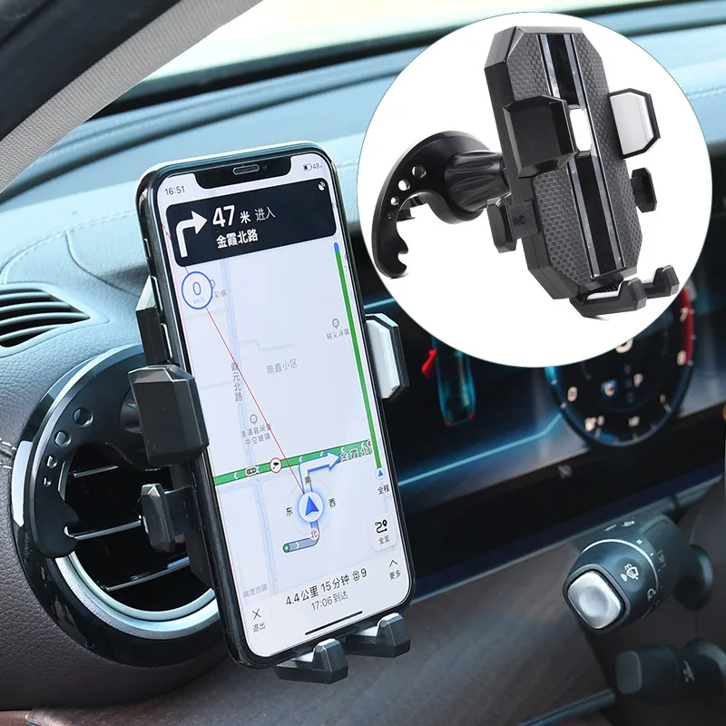 

Автомобильный держатель для телефона с крючком на вентиляционное отверстие крепления для телефона вращение на 360 градусов держатель для смартфона Универсальный кронштейн для навигации автомобильные аксессуары