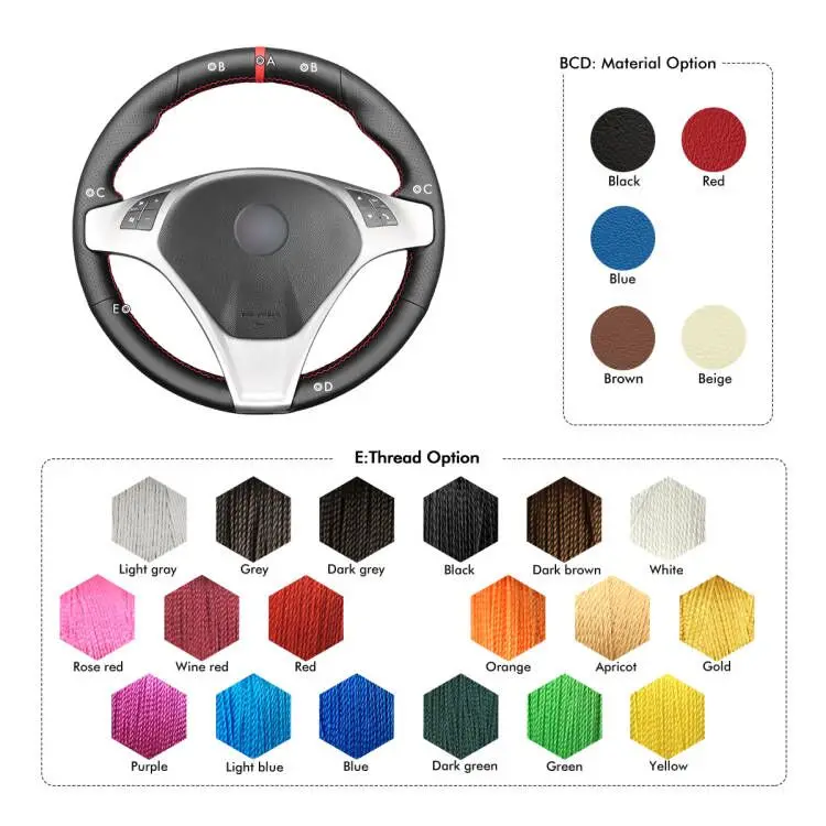 Coprivolante In Pelle Universale - Per Auto, Diametro 38cm, Antiscivolo E Traspirante - Foto 10